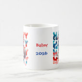 Personalized Happy 4th of July Husky Dog Kaffeetasse (Mittel)