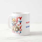 Personalized Happy 4th of July Pomeranian  Kaffeetasse (Vorderseite Links)