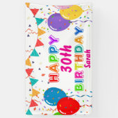 PERSONALIZED HAPPY BIRTHDAY Banner (Vertikal)