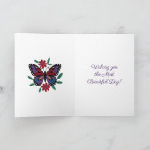 Personalized Happy Birthday for Her | Cute Cat Karte (Innenseite)