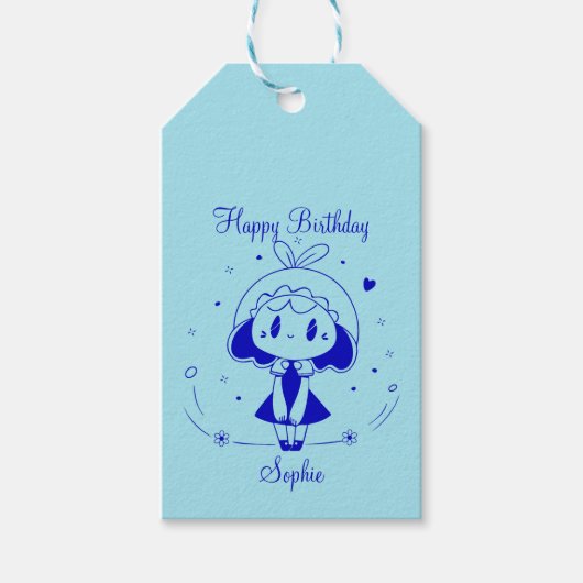 Personalized Happy Birthday  Geschenkanhänger (Vorderseite)
