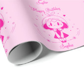 Personalized Happy Birthday Geschenkpapier (Rolleneckpunkt)