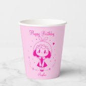 Personalized Happy Birthday  Pappbecher (Vorderseite)