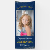 Personalized Happy Birthday Photo Celebration Banner (Vertikal)
