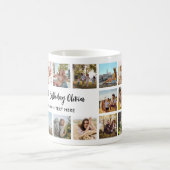 Personalized Happy Birthday Photo Collage Mug Kaffeetasse (Mittel)