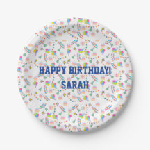 Personalized happy birthday plate