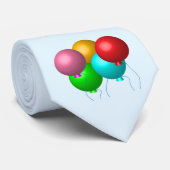 Personalized Happy Birthday Vibes Helium Balloons Krawatte (Gerollt)