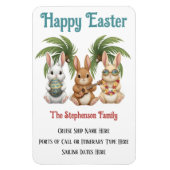 Personalized Happy Easter Cruise Door Magnet (Vertikal)