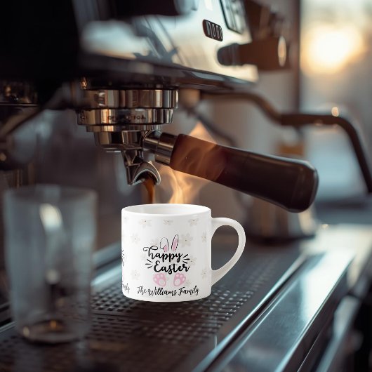 Personalized Happy Easter Espresso Mug Espressotasse
