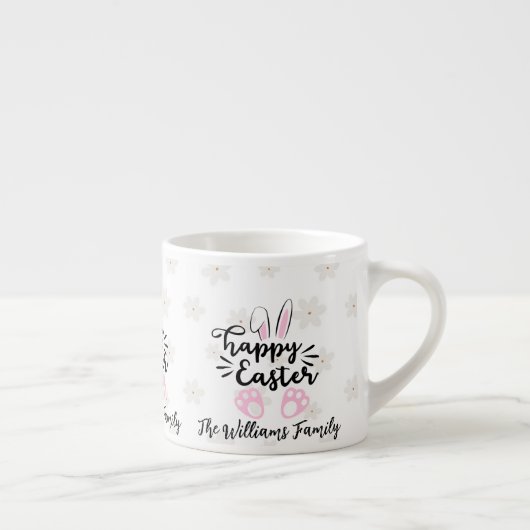 Personalized Happy Easter Espresso Mug Espressotasse (Rechts)