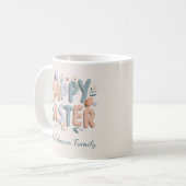 Personalized Happy Easter Family Mug Kaffeetasse (Vorderseite Links)