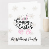 Personalized Happy Easter Folded Greeting Card Karte (Vorderseite)
