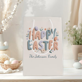 Personalized Happy Easter Gift Bag Mittlere Geschenktüte