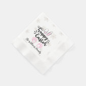 Personalized Happy Easter Paper Napkin Serviette (Ecke)