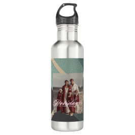  Personalized happy holidays family photo water Edelstahlflasche