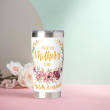 Personalized Happy Mother’s Day FloralWater Bottle