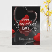 Personalized Happy Sweetest Day with Message  Karte (Gelbe Blume)