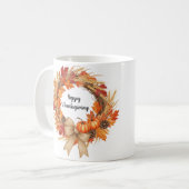 Personalized Happy Thanksgiving mug Kaffeetasse (Vorderseite Links)