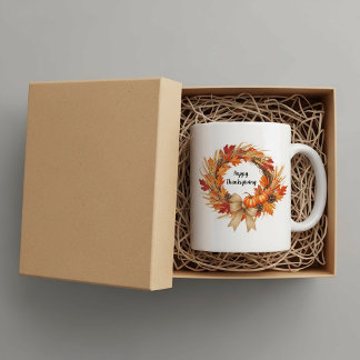 Personalized Happy Thanksgiving mug Kaffeetasse