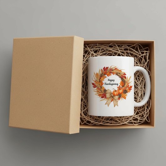 Personalized Happy Thanksgiving mug  Kaffeetasse