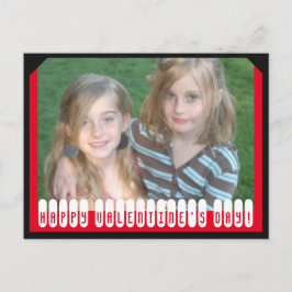 Personalized Happy Valentine's Day Photo Feiertagspostkarte