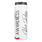 Personalized Heart Disease Awareness  Thermosbecher (Rückseite)