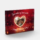 Personalized Heart Photo Frame Fotoblock (Links)