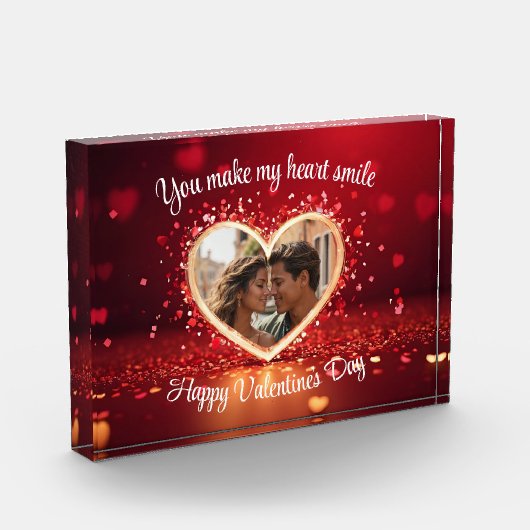 Personalized Heart Photo Frame Fotoblock (Links)