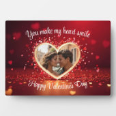 Personalized Heart Photo Frame Fotoplatte (Vorderseite)