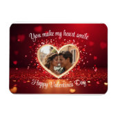 Personalized Heart Photo Frame Magnet (Horizontal)