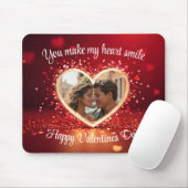 Personalized Heart Photo Frame Mousepad (Mit Mouse)