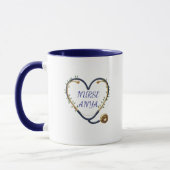 Personalized Heart Stethoscope Mug Tasse (Links)