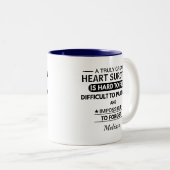 Personalized Heart Surgeon Appreciation Doctor  Zweifarbige Tasse (VorderseiteRechts)