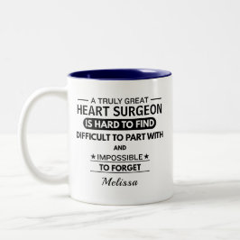 Personalized Heart Surgeon Appreciation Doctor  Zweifarbige Tasse