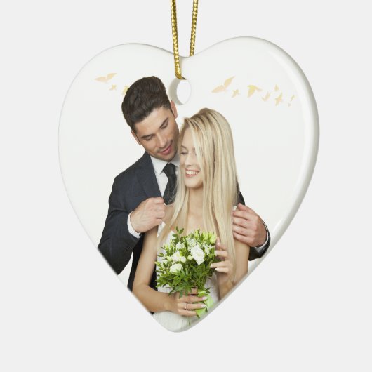 Personalized Heart Wedding Ornament (Links)