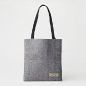 Personalized Herringbone Tweed Archivist Tote Bag Tasche (Vorderseite)