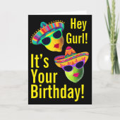 Personalized Hey Gurl Funny Lemon Lime Karte (Vorderseite)