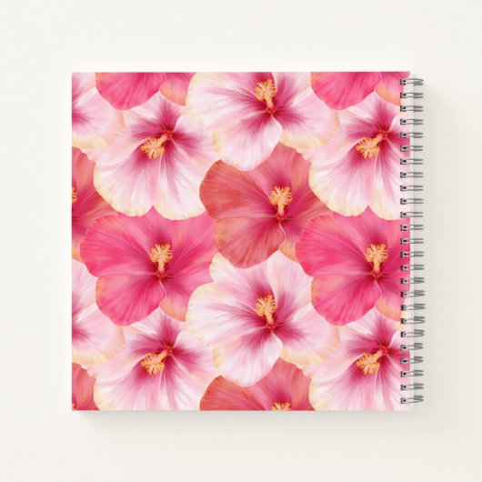 Personalized Hibiscus Floral Journal Notizblock (Rückseite)