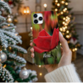 Personalized High-Poly Rose Bud Phone Case iPhone Hülle