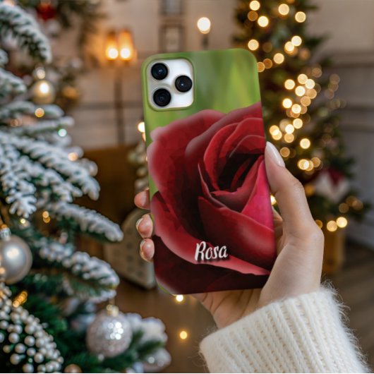 Personalized High-Poly Rose In Bloom Phone Case iPhone Hülle