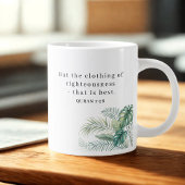 Personalized Hijab Line Art Mug Quran Verse 7:26 Jumbo-Tasse