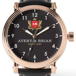 Personalized his & her name initials and monogram  armbanduhr