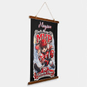 Personalized Hockey MVP My Valentine Player Wandteppich Mit Holzrahmen (Gewinkelt)