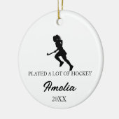Personalized Hockey Ornament, Custom Sports  Keramik Ornament (Links)
