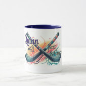 Personalized Hockey Player Mug Tasse (Zentrum)