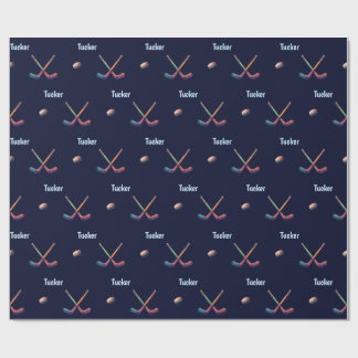 Personalized Hockey Wrapping Paper Geschenkpapier