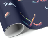 Personalized Hockey Wrapping Paper  Geschenkpapier (Rolleneckpunkt)