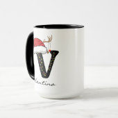 Personalized Holiday Alphabet Mug for Teachers Tasse (Vorderseite Links)