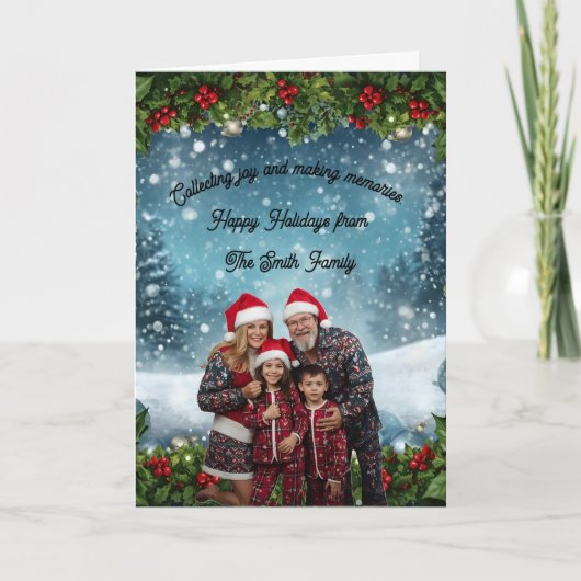 Personalized Holiday Card Karte (Vorderseite)