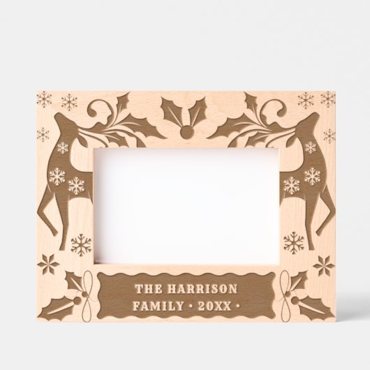 Personalized Holiday Geätzte Rahmen (Vorderseite)